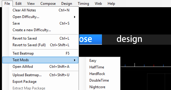 Editor Test Mods